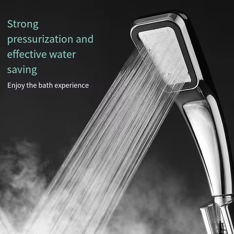 300 hole ultra strong pressurized shower head, square handheld shower head, pressurized shower head,