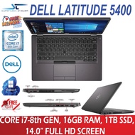 DELL LATITUDE 5400 BUSINESS EDITION |CORE i7-8TH GEN| CORE I5-8TH |16GB DDR4, 1TB SSD, 14.0" FHD SCR