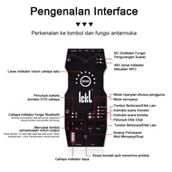 Mikrofon ICKB SO8 Gen 6 - Live Streaming, Kartu Suara Bluetooth Kualiti Tinggi, Mudah Alih untuk Tel