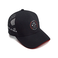 Topi Trucker lidah Pendek Topi Pria Trucker Jaring Black White Topi jaring Pria