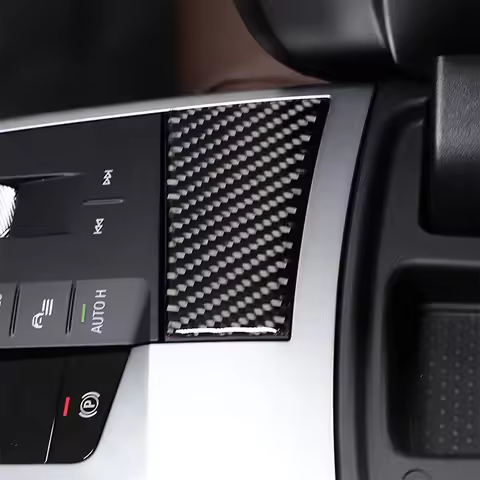 For BMW X1 IX1 U11 2023-2024 Soft Carbon Fiber Car Automotive Center Control Armrest Switch Cover Tr