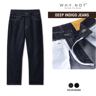[Available in Big Size] Dark Blue Men's Jeans (Dark Indigo Blue) - WHY NOT DEEP INDIGO Men's Jeans