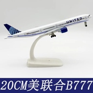 FZ Alloy Metal United Airway B777 20cm Diecast Airplane Model United 777 Airways Plane Model Aircraf