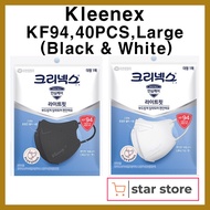 [KLEENEX]KF94 Korea Medical Mask Large,Medium Size 40Pcs/Disposable, Individual packing, Made in Korea/ medical face mask/health beauty/Medical supplies mask/health
