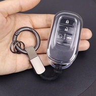 เคสที่ใส่ Kunci Remote Mobil Fob Tpu แบบนิ่มสำหรับ Honda HRV ซิวิคแอคคอร์ด2022 2023อุปกรณ์เสริมรถยนต์พวงกุญแจไร้กุญแจ
