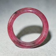 No.249 稀有無染色 天然薔薇輝手鐲 紅潤 櫻花雨 55 mm 桃花玉