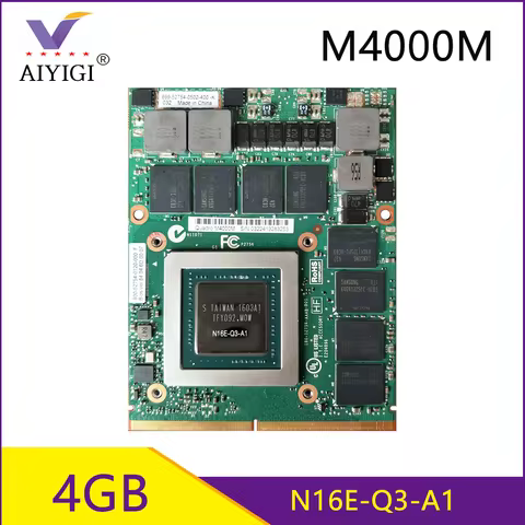 Quadro M4000M M4000 GDDR5 4GB Video Graphics Card N16E-Q3-A1 With X-Bracket For HP Zbook17 G3 Dell M