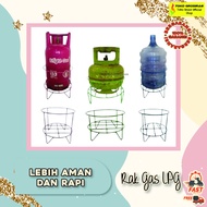 Gas coaster / 3kg LPG gas rack / gas rack / gas stand 3 kg LPG Gas Holder Multi Function Gallon Chea