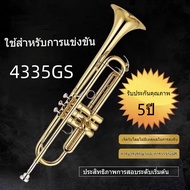 🦈ammoon ทรัมเป็ต Bb🦈 ทองเหลืองชุบทอง เพ้นท์สีทอง ทนทาน พร้อมสายคล้องปากเป่า มีความสวยหรู และทนทาน