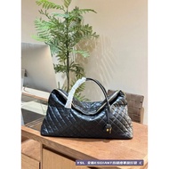 Ysl Female Bag ES Quilted Rhombus Travel Bag Shopping Bag Handbag Shoulder Boarding Luggage Big Bag 