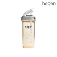 【Hegen】PCTOTM 輕飲時光PPSU方圓型寬口吸管杯2.0 330ml-霧灰