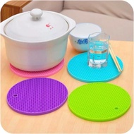 Round Silicone Coaster Heat Coaster Anti-Slip Pot Coaster