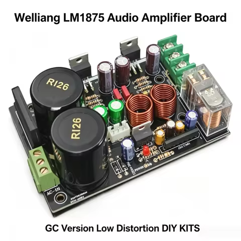 Weiliang LM1875 Audio Amplifier Board Stereo Amplificador Gaincard GC Version LM1875 Low Distortion 