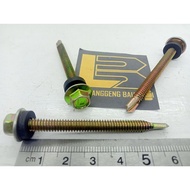 Moon Lion Roofing Screws 6 cm Smooth M5x60 Yellow 6cm