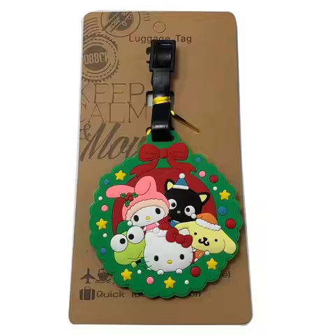 Anime Keroro Frog Pochacco Luggage Tags Bag Travel Accessories Cinnamoroll Hello Kitty