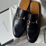 『閒置未使用』Gucci古馳經典馬銜釦穆勒拖鞋