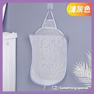 CP - (淺灰色) 可掛牆大容量折疊式洗衣籃 浴室髒衣籃 衣服收納籃 便攜式髒衣簍 家居收納籃 雜物收納籃