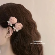 Flower Hair Clip Female Tie Hair Bangs Clip Forehead Side Clip Exquisite Top Clip Hair Accessories B