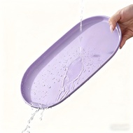 30Cm/11.81In X 16.5Cm/6.5In Plastic Tray, Oval-Shaped, Suitable for Food, Colorful Serving Platter, 