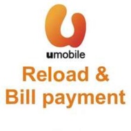 RELOAD OR TOP UP U MOBILE POSTPAID OR PREPAID BILL