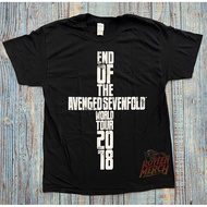 Vintage Avenged Sevenfold Band T-Shirt - Cross World Tour 2018 A7X World Official Merchandise