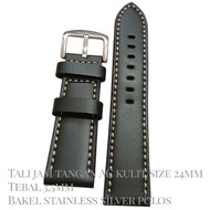 24MM LEATHER WATCH STRAP