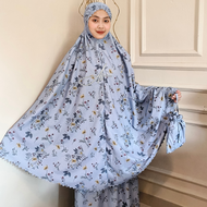 AL PUTRI | Mukena Dewasa Traveling Motif Terbaru Resleting 2in1 Laser Cut Bahan Katun