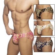 ADDICTED - ADDICTED 凡爾賽風格印花三角泳褲 AD 競速型運動泳裝 (附可拆墊片) 游泳 戶外 ADS203