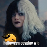 Halloween Cosplay Women's Wig  - Black and White Wig Witch - CRUELLA DE VIL WIG