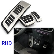 CJ7F Rhd 2019-2025 สำหรับ Audi A6 Allroad C8 Avant A7 สแตนเลสรถเท้า Rest Dead คันเร่งเบรคแผ่นครอบคลุ