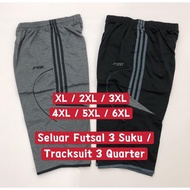 🔥XL/9XL🔥Seluar Futsal 3 Suku / Tracksuit 3 Quarter / Men 3 Quarter Pants / Seluar 3 Suku Lelaki