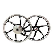 ล้อแม็กซ์ดำปัดเงา RCB Mio115/Fino ขอบ17 รุ่นจานดิส 4 รู