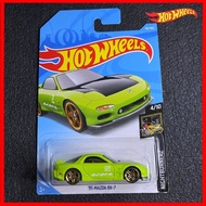 Hot Wheels Mazda RX7 1995 RX 7 Diecast Diecast Green mazda rx7 Mainan Hotwheel '95 Mazda RX-7 JDM Gr