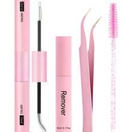 10ml Single Lash Glue & Sealant, Remover Liquid, Lash Applicator, 2-In-1 Cluster Lash Glue & Sealant