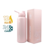 Aqua flask Ballet Pink (18/22/32/40oz) with Silicone Boot Double Wall Stainless Steel Tumbler