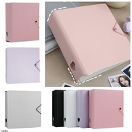 LK8S-Chic A5 Starlight Macaron Photo Album - 3-Inch Picture & Card Organizer, Durable PP Cover In Wh