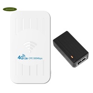 Outdoor 4G Wireless Router 300Mbps Support POE Power Supply with SIM Card Slot (US Plug)
