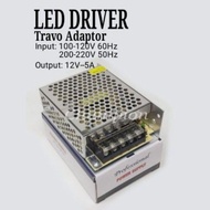 Driver LED Travo Adaptor LED Strip 5A 60watt 12V