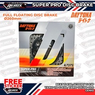 Daytona Superpro T-Floating Race Daytona BLACK Racing Disc BEAT, BEAT Fi ESP, Genio, Vario Fi ESP 26