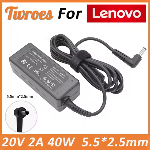 20V 2A 40W 5.5*2.5mm For Lenovo Laptop Charger IdeaPad S10 X110 X120 X130 U310 for MSI U100 U90 U100