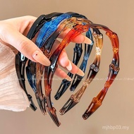 Anti-slip Shrinking Headband Foldable Outing Travel Broken Hair Headband Hair Bundle Portable Retrac