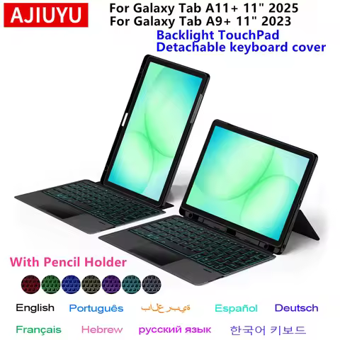 TouchPad Keyboard for Samsung Galaxy Tab A11 Plus Case A11+ 11 inch SM-X230 SM-X235 A9+ 11"Tablet Sm