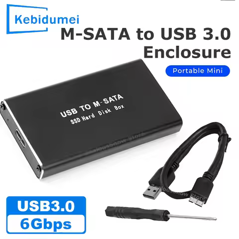 Mini SSD Case mSATA To USB 3.0 SSD Enclosure External Hard Drive Disk Box Storage Case Adapter for 3