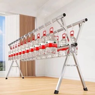 ( COD ) Jemuran Lipat Besi utk Baju Handuk Pakaian Bayi Stainless Stainles Steel 160cm & 240cm Tali