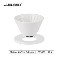 Pour Over Coffee Dripper Ceramic Slow Brewing Accessories For Home Easy Manual Brew Maker With 3 Holes Paper Cone Filter Cups