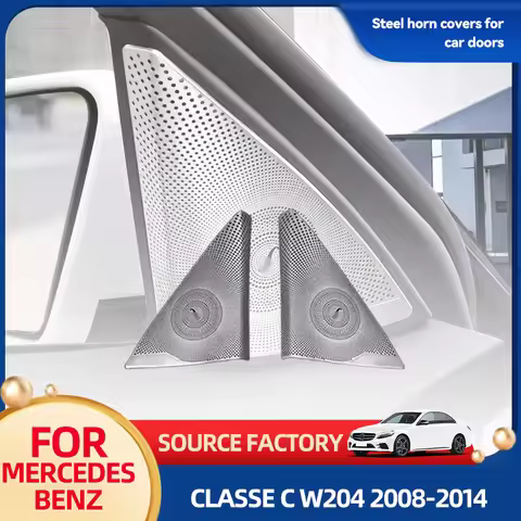 Interior Mouldings For Mercedes-Benz C Class W204 08-14 Steel Car Door Speakers Stereo Decorate Cove