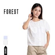 Forest Blaus Perempuan | Forest Ladies Cotton Button Pocket Blouse - 822458