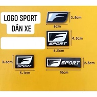 F SPORT STICKER for high-end car rear