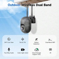 8MP Cameras 2.4G Wifi Color Night Surveillance IP Outdoor Humanoid Tracking Home 4.0X Zoom No Ad APP