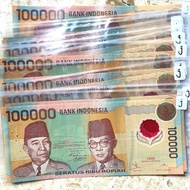 myi uang 100000 rupiah polymer soekarno hatta kuno mahar jelek j